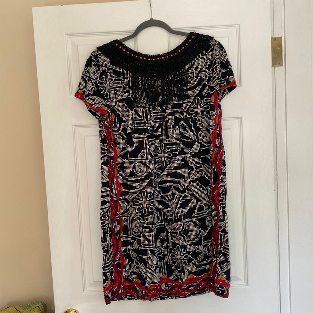 Floreat Anthropologie beaded dress M